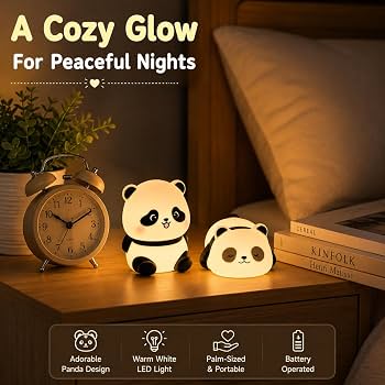 Mini Cute Panda Squishy Night Light