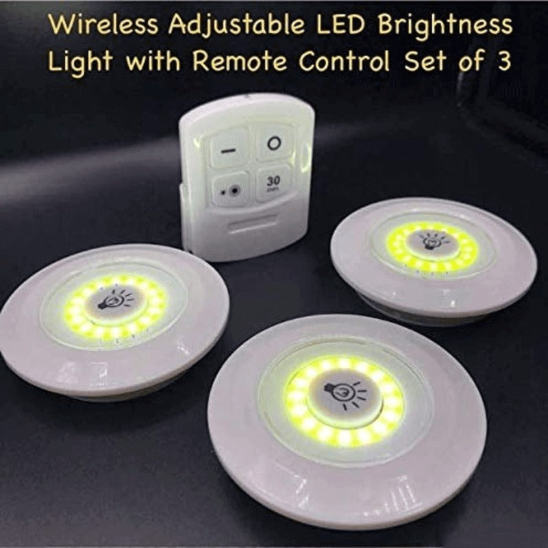 Pack of 3 LED Remote Control Lights