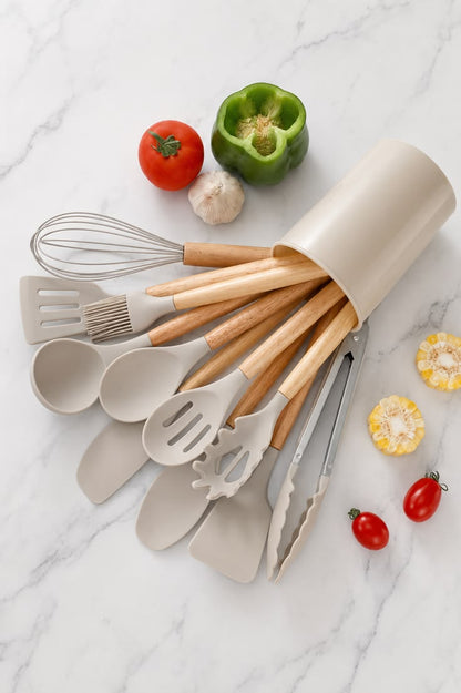 12-Piece Silicone Kitchen Utensils Set