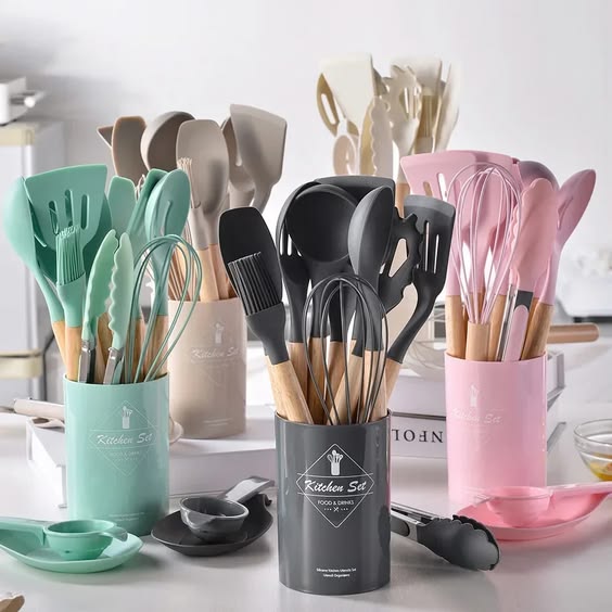 12-Piece Silicone Kitchen Utensils Set